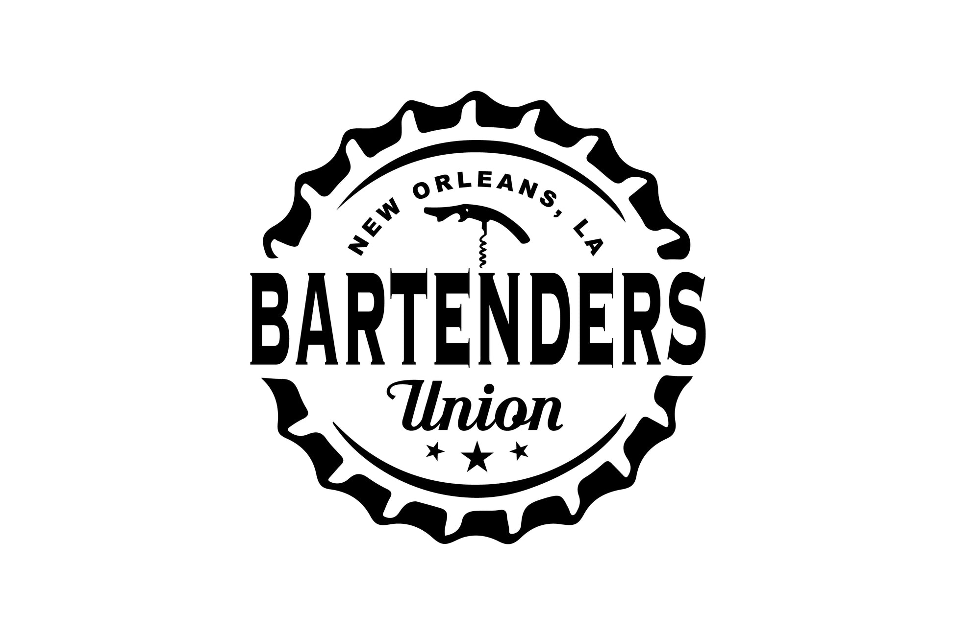 Bartenders Union Logo Sticker